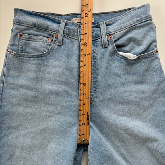 Levi's Women's Ribcage Straight Ankle Jeans in Light Wash High Rise Size 30 - Picture 12 of 13